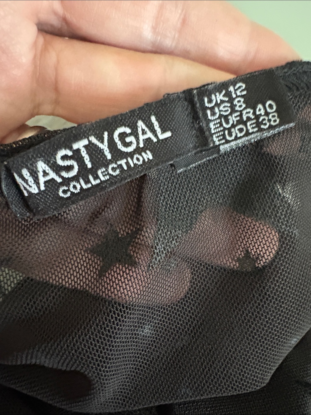 Nasty Gal Mesh How Star will you go Long Sleeve Bodysuit - Picture 8 of 10